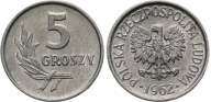 5 gr groszy 1962 mennicze st. 1