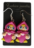 KOLCZYKI Z MODELINY MASZA I NIEDŹWIEDŹ BAJKA MASHA