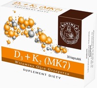 Data, Bonimed, D3+K2 (MK7), witaminy Ojca Grzegorza, 30 kapsułek