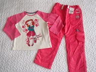 Next spodnie bluzka Jeżyk dziewczynka nowe roz 110