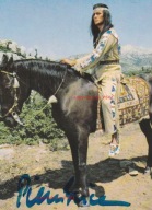 Winnetou PIERRE BRICE oryginalny autograf KARL MAY