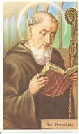 ŚWIĘTY BENEDYKT Z NURSJI - święty obrazek.
