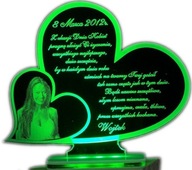 DZIEŃ KOBIET 8 MARCA PODŚWIETLANA STATUETKA FOTO