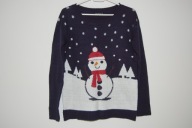 bluzka sweter zimowy Terranova M 38 bałwan