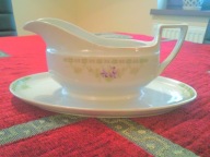 SERWIS OBIADOWY F.Kaestner SOSJERKA FIOŁKI 1900-1920 rok (1)