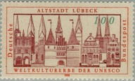 Niemcy 1990 Znaczek 1447 ** UNESCO Lubeka