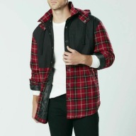 Craftsman kurtka flanela kaptur L USA