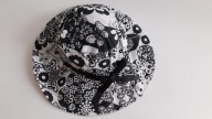 Kapelusz plażowy kwiaty 55cm obwód 8/12 lat