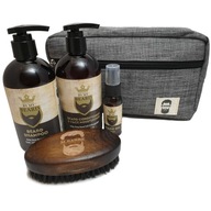 Zestaw do Pielęgnacji Brody KOSMETYKI Olejek Szczotka Kosmetyczka PREZENT