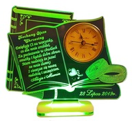 PODZIĘKOWANIA DLA CHRZESTNYCH ŚLUB LED + ZEGAR