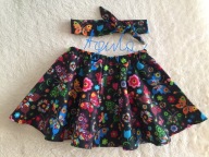 Komplet spódnica z opaska pin-up rozm.od 128 do146