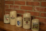 Kufle do piwa, sygnowane, antyk