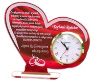 STATUETKA PODZIĘKOWANIA DLA RODZICÓW ZEGAR ŚLUB