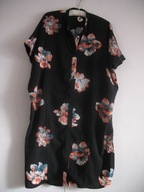 VILA DŁUGA SZEROKA KOSZULA W KWIATY 34/36