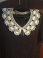 Kołnierzyk bawełniany robiony na szydełku