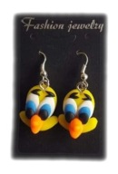 KOLCZYKI Z MODELINY PTASZEK TWEETY TWEETER BIGLE