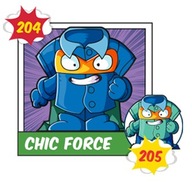 SUPER ZINGS seria 3 204 Chic Force niebieski