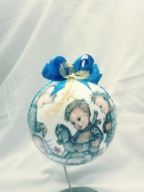Bombka bombki ręcznie robione 12 CM decoupage D2