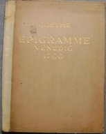 HERMANN GEHRI-LITOGRAFIE-GOETHE -EPIGRAMME VENEDIG