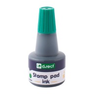 Tusz do stempli pieczątek standardowy 30ml zielony