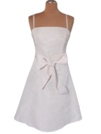 ZERO SUKIENKA ECRU WYTŁACZANE WZORY WESELE 36 38