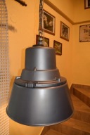 Lampa wisząca, antyk, 1974 r. industrialna.