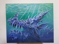 Potwór z głębin, Morski Smok, ciekawy Obraz Płótno