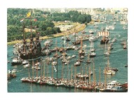 Pocztówka - Parada żaglowców / galeon 'Batavia' nr 1
