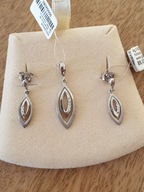 kolczyki + zawieszka *srebro cyrkoniami * NOWE