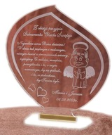 GRAWEROWANA PAMIĄTKA CHRZTU ŚW. STATUETKA CHRZEST