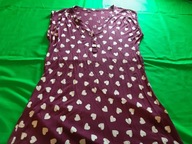 Fioletowa bluzka marki Peacocks z wzorem w serca