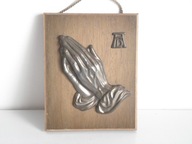 OBRAZEK - RĘCE W MODLITWIE - METALOWE RĘCE !!!