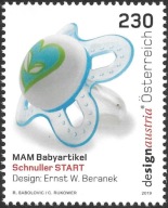 Austria 2019 Znaczek ** dziecko smoczek design