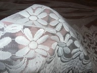 FIRANKA GRUBY HAFT KWIATY NOWA 290/342 cm