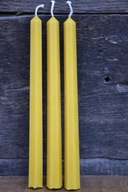 ŚWIECA Z PSZCZELEGO WOSKU SZEŚCIOKĄTNA 24 CM