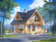 DREWNIANY DOMEK LETNISKOWY KAROLINA II 61 + 19 M2