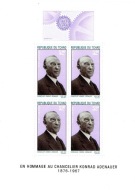 Czad - Konrad Adenauer - Mi. bl.4 **