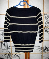 sweterek w paski ze złotą nitką Awear 34/36 XS/S