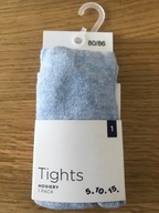 Rajstopki błękitne 5.10.15. rozmiar 80/86 + GRATIS