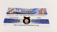 bilet żużel WANDA Kraków - OSTROVIA Ostrów 2011