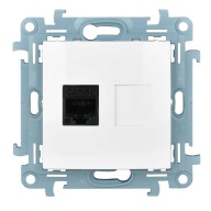 SIMON 10 GNIAZDO KOMPUTEROWE POJEDYNCZE RJ45 BIAŁE