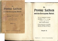 Die Provinz Sachsen und...1911 Saksonia mapa