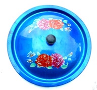 Pokrywka garnka metalowa ozdobna z różami