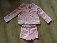 H&M komplet spodenki+żakiet gruby podszewka rozmiar 122