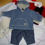 NEXT Bluza i spodnie POLAROWE bardzo ciepłe R.68