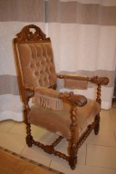 Fotel w stylu ludwikowskim, antyk, art-deco.