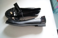 BUTY DAMSKIE LAKIERKI 37 CZARNE 37 ATMO zero wysy