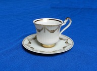 FILIŻANKA Bareuther KWIATY złocona piękne ucho