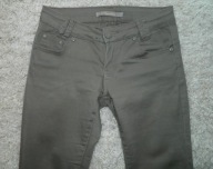 spodnie cygaretki, khaki