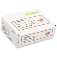 WAGO SZYBKOZŁĄCZKA DRUT LINKA 3 x 4mm2 221-413 50szt